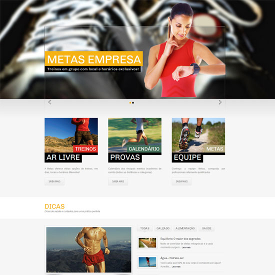 Desenvolvimento de site Metasports